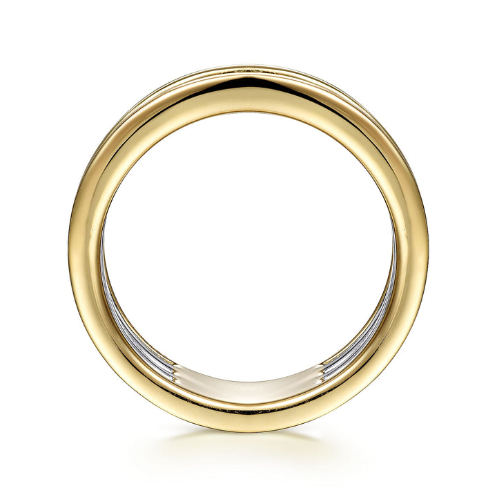 Gabriel & Co. LR52033M45JJ 14K White Yellow Gold Diamond Ring