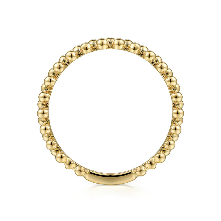 Gabriel & Co. LR52160Y4JJJ 14K Yellow Gold Double Row Bujukan Ring