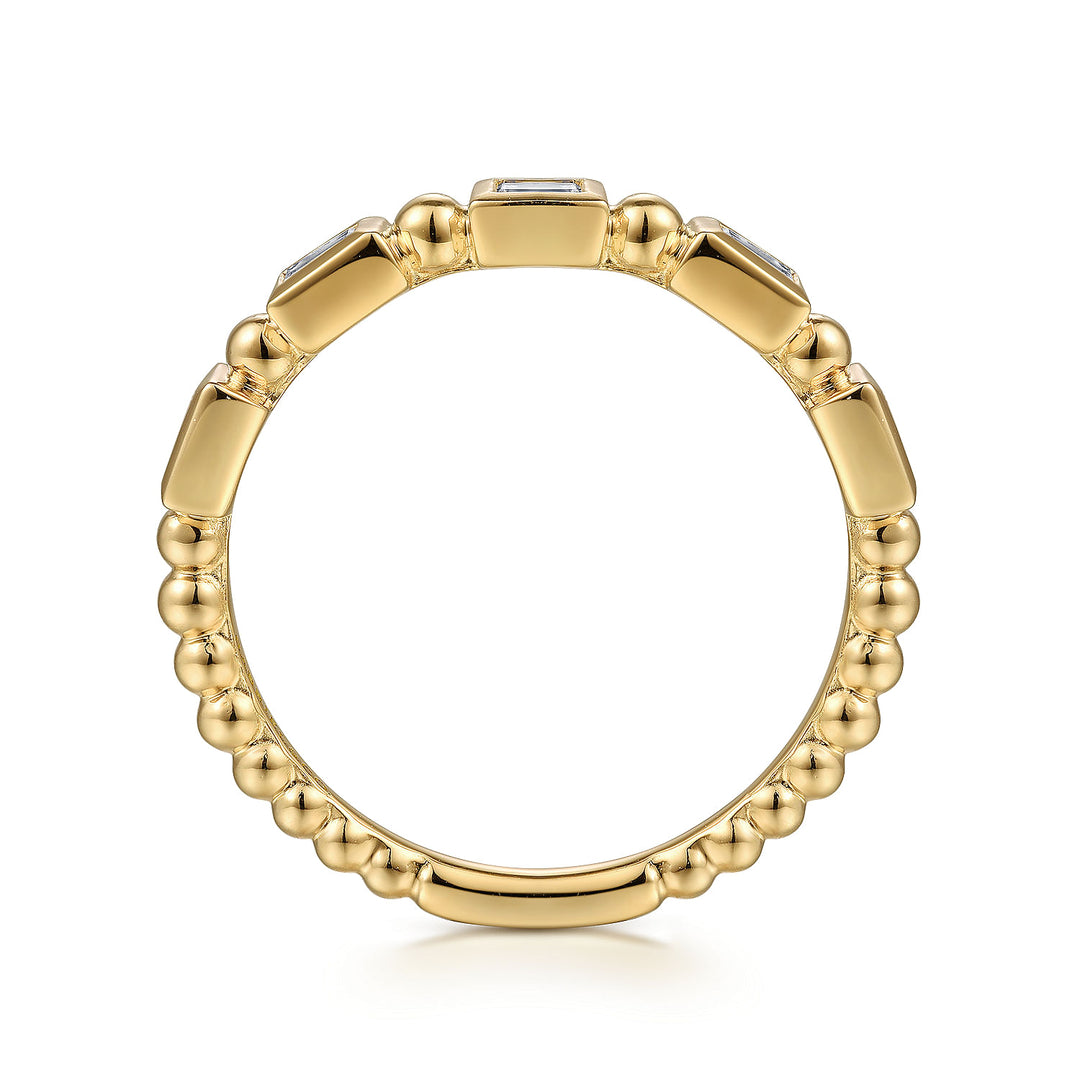 Gabriel & Co. LR52164Y43JJ 14K Yellow Gold Diamond Geometric Ring