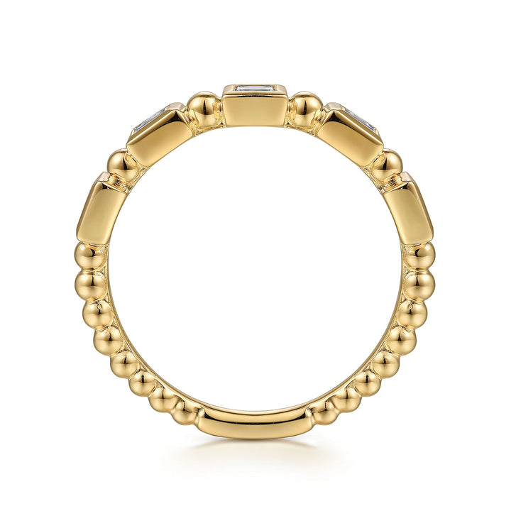 Gabriel & Co. LR52164Y43JJ 14K Yellow Gold Diamond Geometric Ring