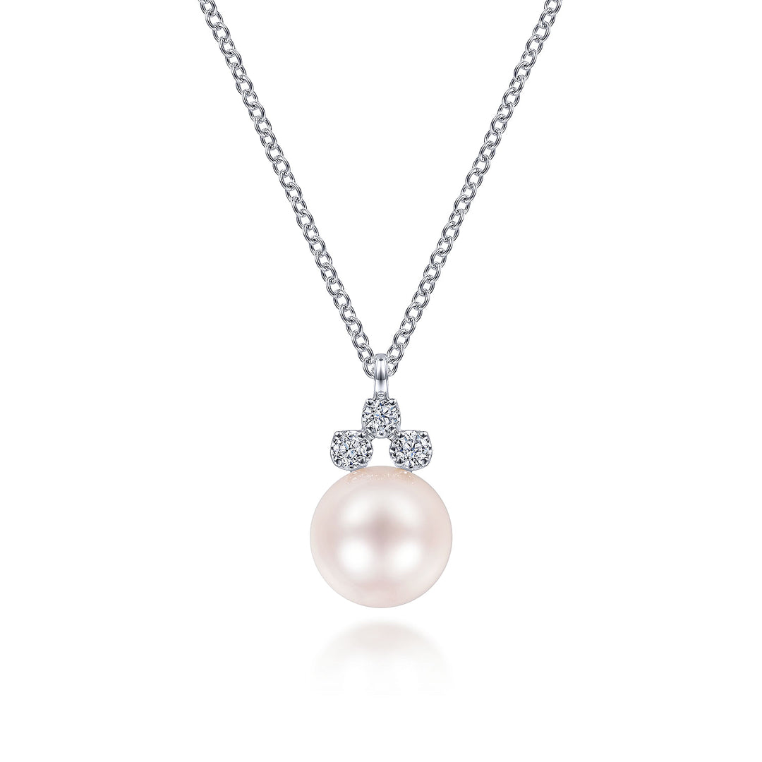 Gabriel & Co. NK6494W45PL 14K White Gold  Necklace