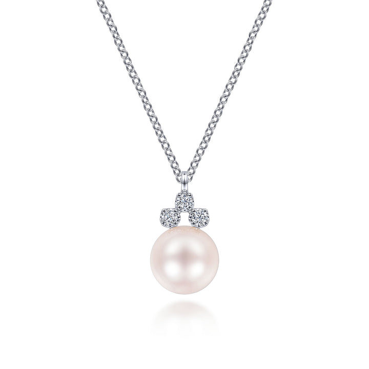 Gabriel & Co. NK6494W45PL 14K White Gold  Necklace