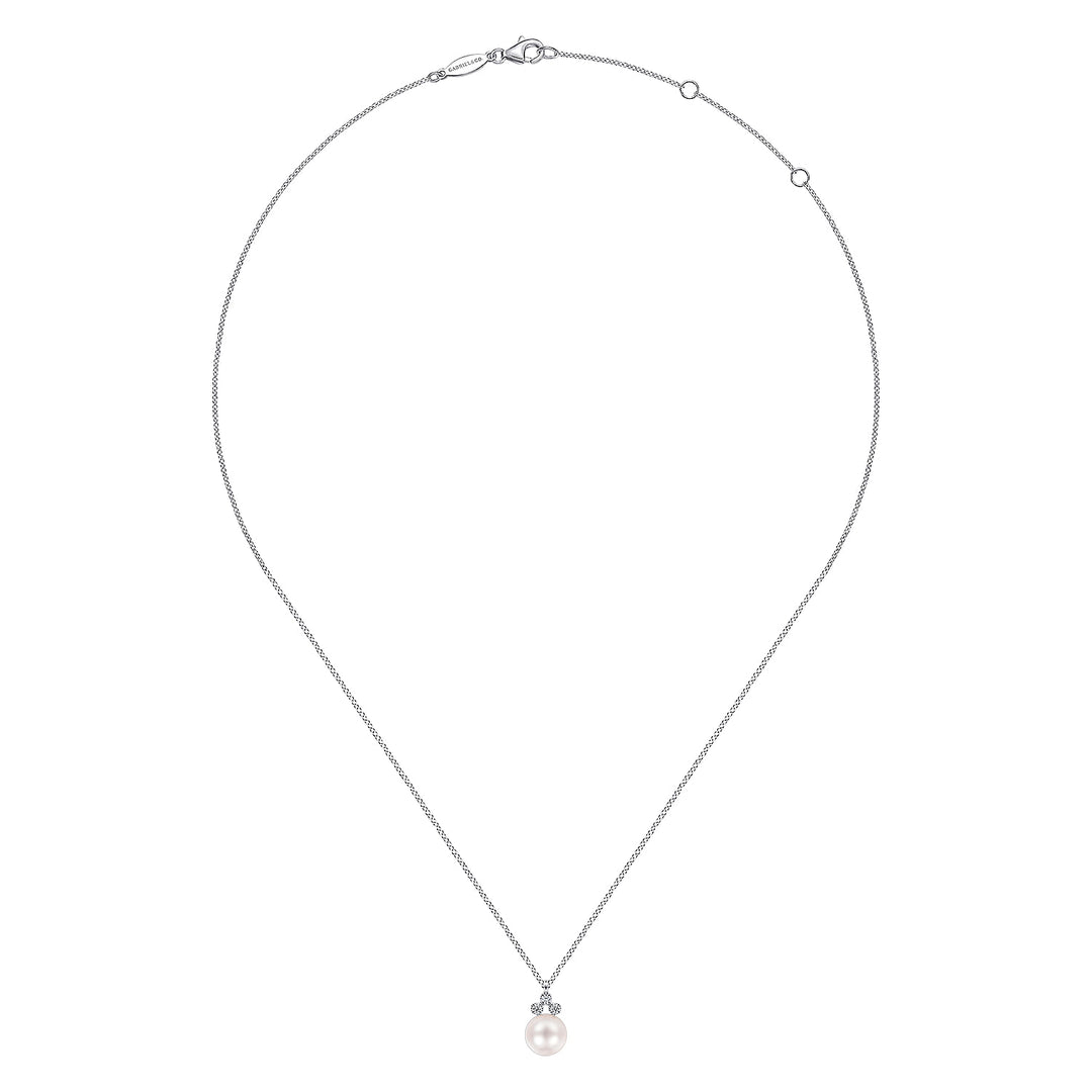 Gabriel & Co. NK6494W45PL 14K White Gold  Necklace