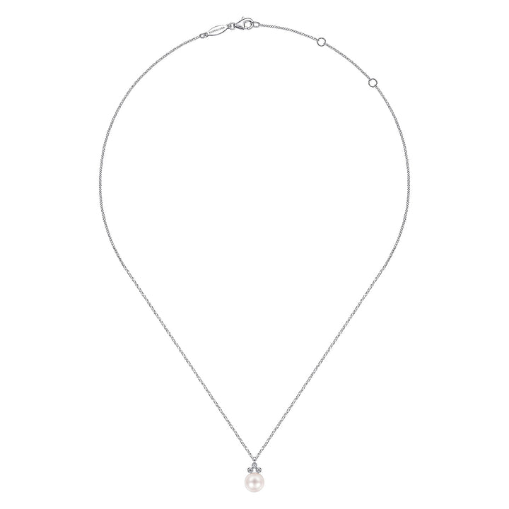 Gabriel & Co. NK6494W45PL 14K White Gold  Necklace