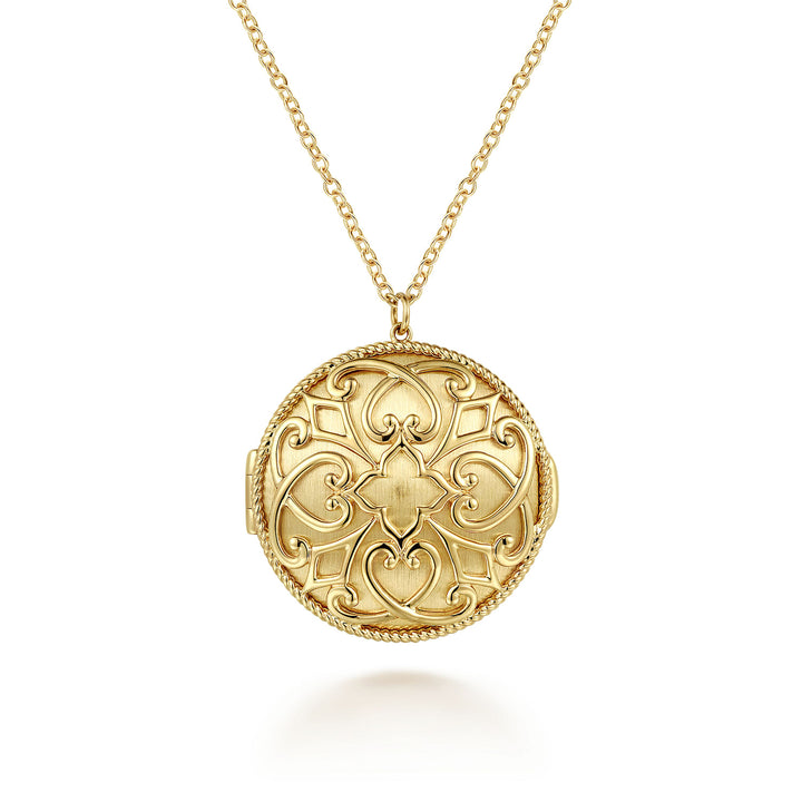 Gabriel & Co. NK6562Y4JJJ 28 inch 14K Yellow Gold Plain Pendant Necklace