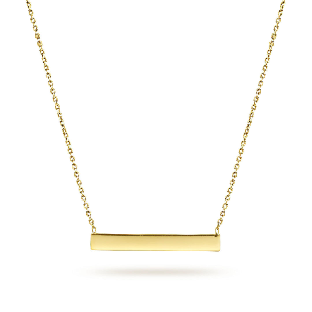 Gabriel & Co. NK6600Y4JJJ 14K Yellow Gold Smooth Bar Necklace