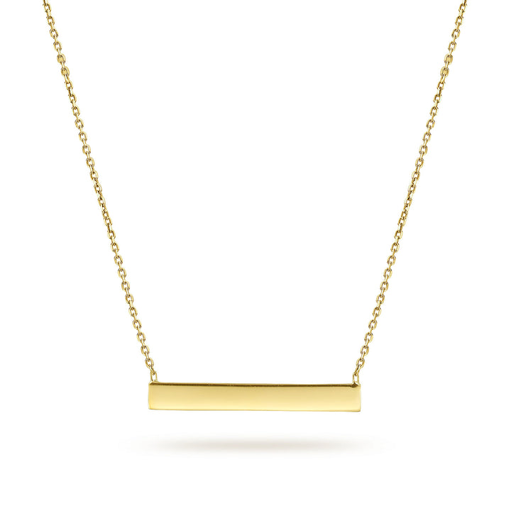 Gabriel & Co. NK6600Y4JJJ 14K Yellow Gold Smooth Bar Necklace