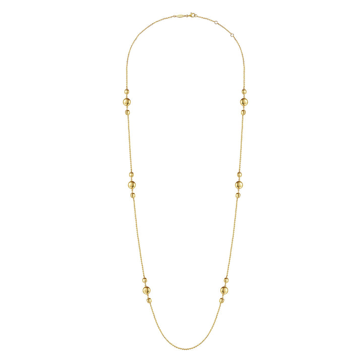 Gabriel & Co. NK6709Y4JJJ 32 inch 14K Yellow Gold Station Necklace