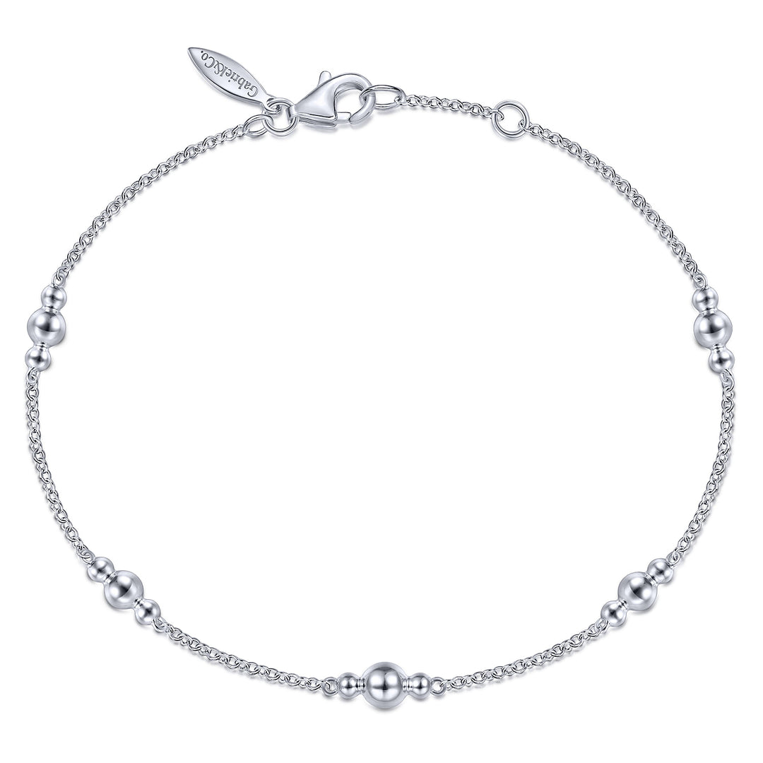 Gabriel & Co. TB4480SVJJJ Sterling Silver Beaded Bracelet