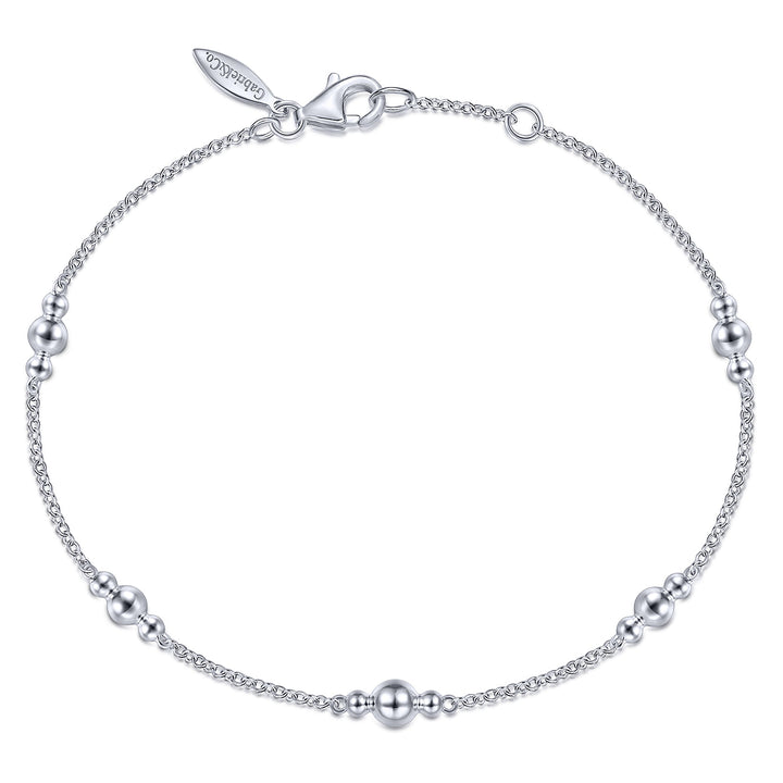 Gabriel & Co. TB4480SVJJJ Sterling Silver Beaded Bracelet