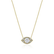 17"" Marquise Bloom Diamond Necklace