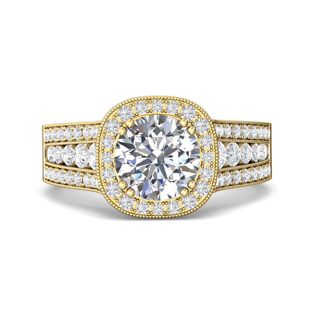 18K Gold Yellow Encore Engagement Ring from the Encore collection - CC06RD_18KY_Rd_7.5_Prm_H-I_SI1