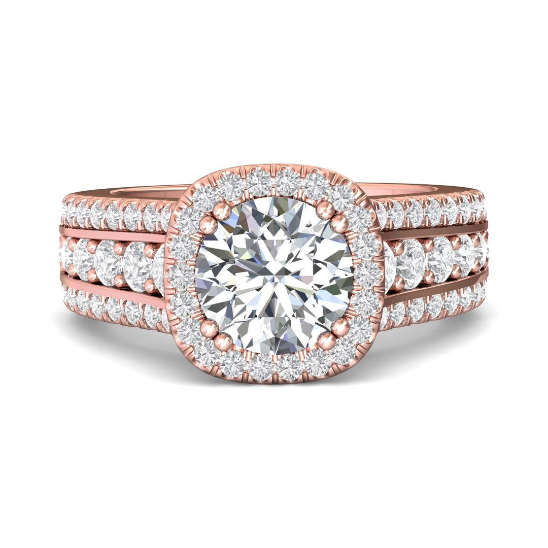 14K Gold Pink Encore Engagement Ring from the Encore collection - CC09H_14KP_CuHRd_8.0_Prm_H-I_SI1