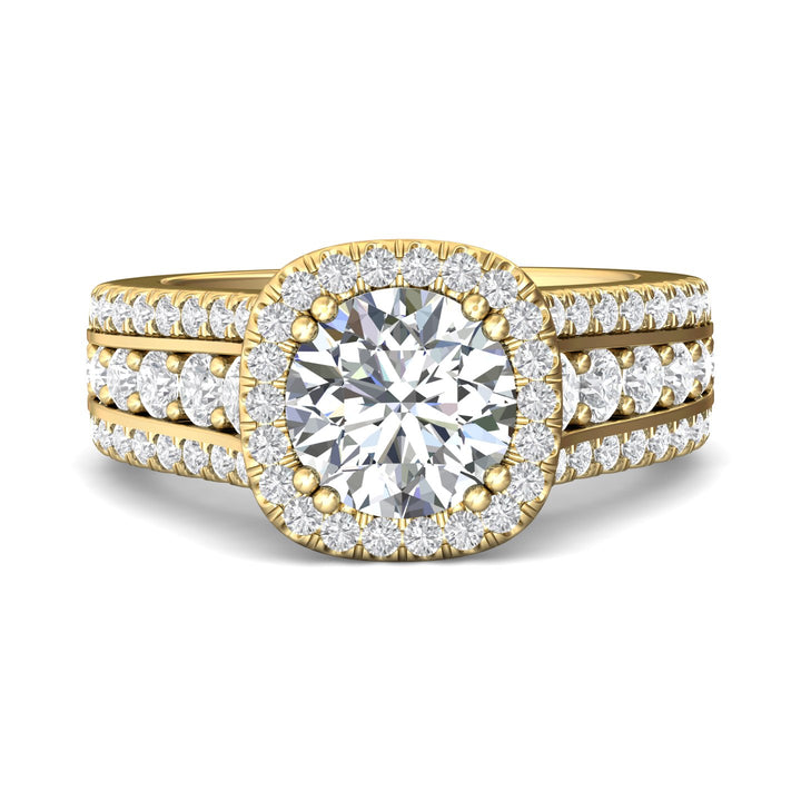 14K Gold Yellow Encore Engagement Ring from the Encore collection - CC09H_14KY_CuHRd_8.0_Prm_H-I_SI1