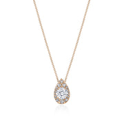 17"" Pear Bloom Diamond Necklace
