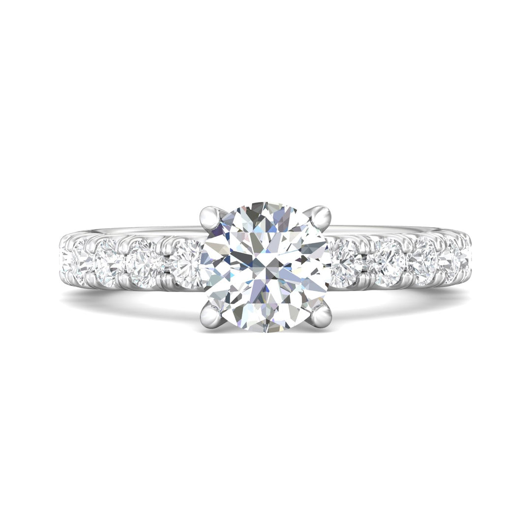 Platinum White Encore Engagement Ring from the Encore collection - CM03M_PlatW_Rd_7.0_Prm_H-I_SI1