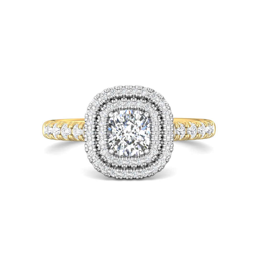 Micropave Halo Engagement Ring from the Micropave Halo collection