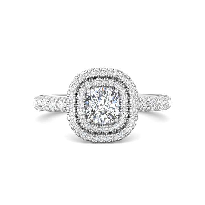 Platinum White Micropave Halo Engagement Ring from the Micropave Halo collection - CM04DBL_PlatW_CuH_5.5X5.0_Prm_H-I_SI1