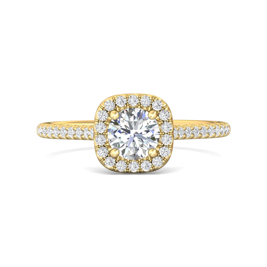 14K Gold Yellow Micropave Halo Engagement Ring from the Micropave Halo collection - CM04XS_14KY_CuHRd_5.7_Prm_H-I_SI1