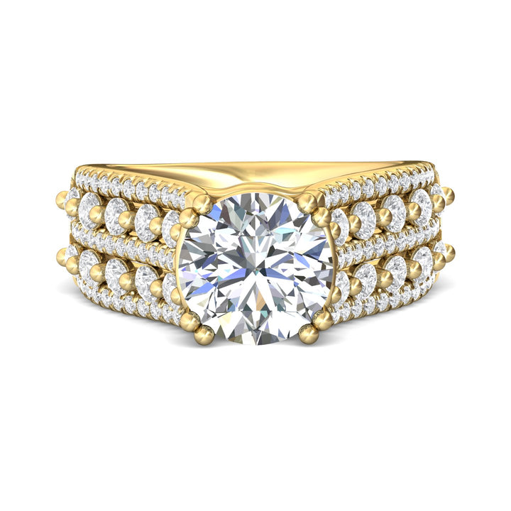 18K Gold Yellow Encore Engagement Ring from the Encore collection - CM24_18KY_Rd_9.0_Prm_H-I_SI1
