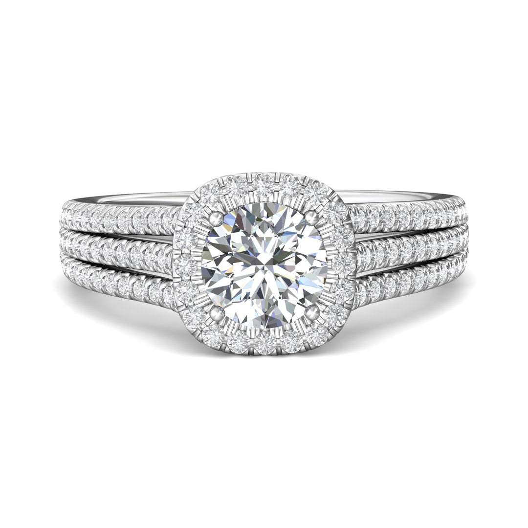 Platinum White Split Shank Engagement Ring from the Split Shank collection - CM26_PlatW_CuHRd_7.0_Prm_H-I_SI1