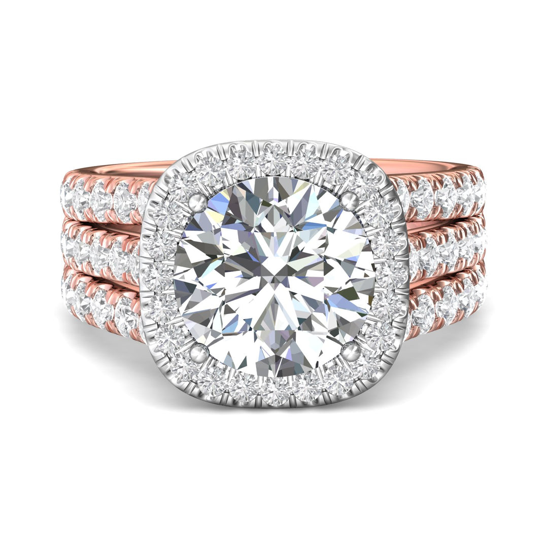 14K Gold Pink/White Encore Engagement Ring from the Encore collection - CM26L_14KPW_CuHRd_10.0_Prm_H-I_SI1
