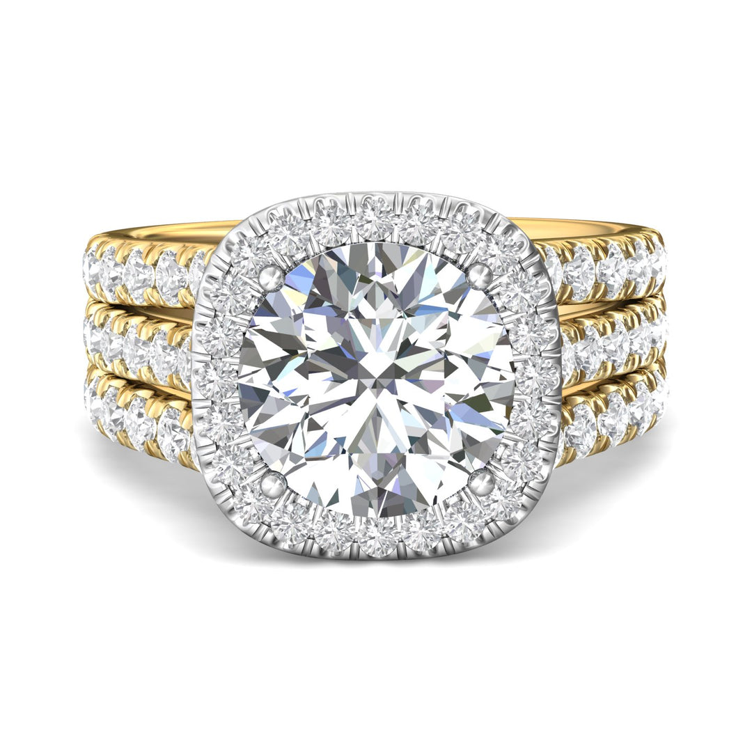 14K Gold Yellow/White Encore Engagement Ring from the Encore collection - CM26L_14KYW_CuHRd_10.0_Prm_H-I_SI1