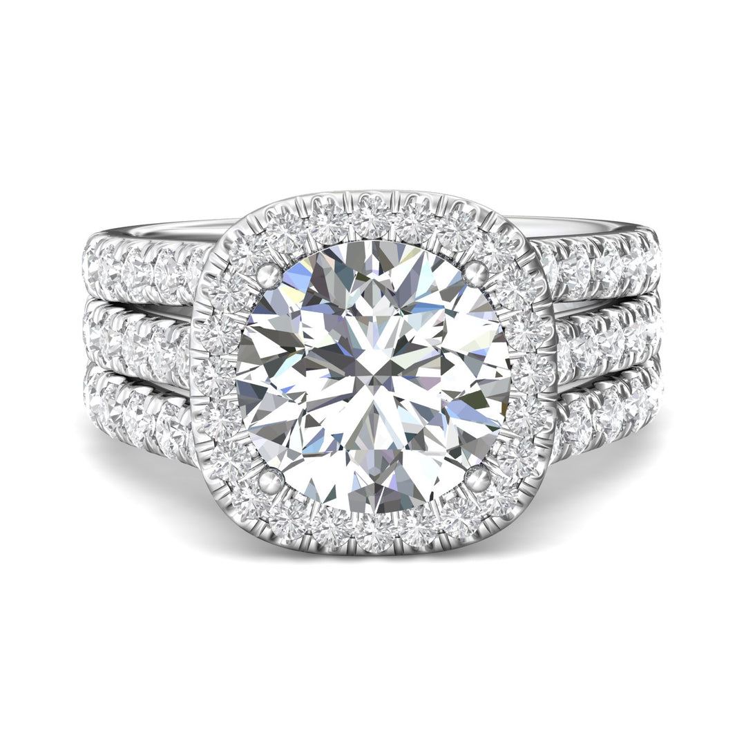 18K Gold White Encore Engagement Ring from the Encore collection - CM26L_18KW_CuHRd_10.0_Prm_H-I_SI1