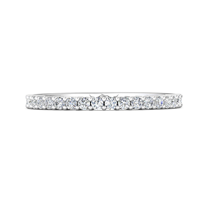 Channel/Shared Prong Wedding Band from the Channel/Shared Prong collection
