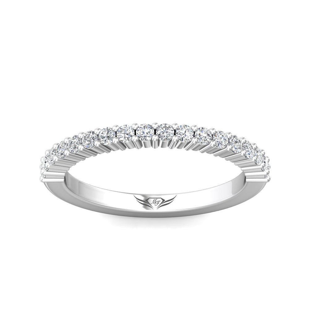 Channel/Shared Prong Wedding Band from the Channel/Shared Prong collection