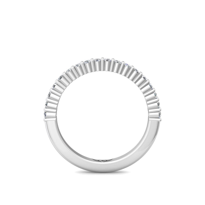 Channel/Shared Prong Wedding Band from the Channel/Shared Prong collection