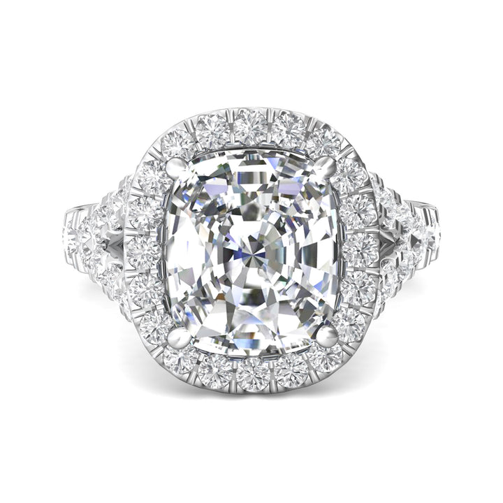 14K Gold White Encore Engagement Ring from the Encore collection - CSP05R_14KW_CuH_11X9_Prm_H-I_SI1