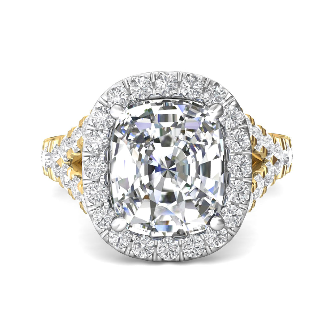 14K Gold Yellow/White Encore Engagement Ring from the Encore collection - CSP05R_14KYW_CuH_11X9_Prm_H-I_SI1