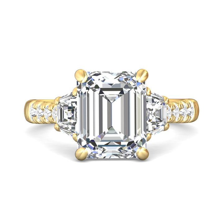 14K Gold Yellow Encore Engagement Ring from the Encore collection - CT06LBTR_14KY_Em_10X8_Prm_H-I_SI1