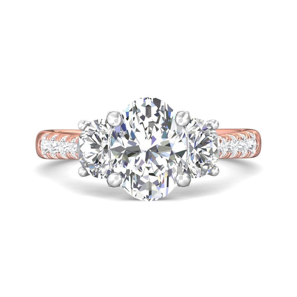 14K Gold Pink/White Encore Engagement Ring from the Encore collection - CT06LHMR_14KPW_Ov_9.5X7_Prm_H-I_SI1