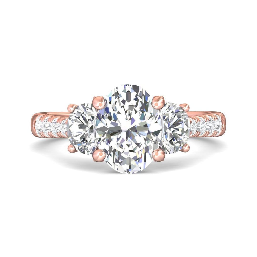 18K Gold Pink Encore Engagement Ring from the Encore collection - CT06LHMR_18KP_Ov_9.5X7_Prm_H-I_SI1