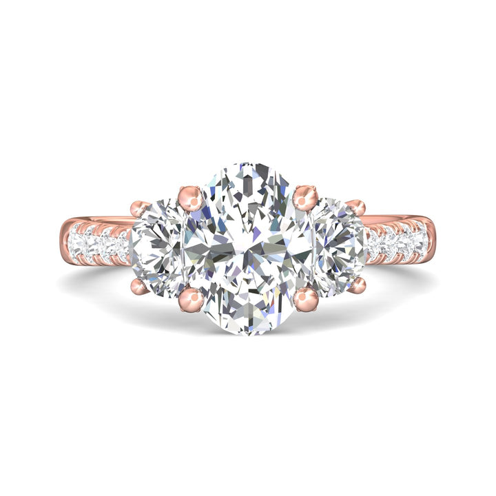 18K Gold Pink Encore Engagement Ring from the Encore collection - CT06LHMR_18KP_Ov_9.5X7_Prm_H-I_SI1