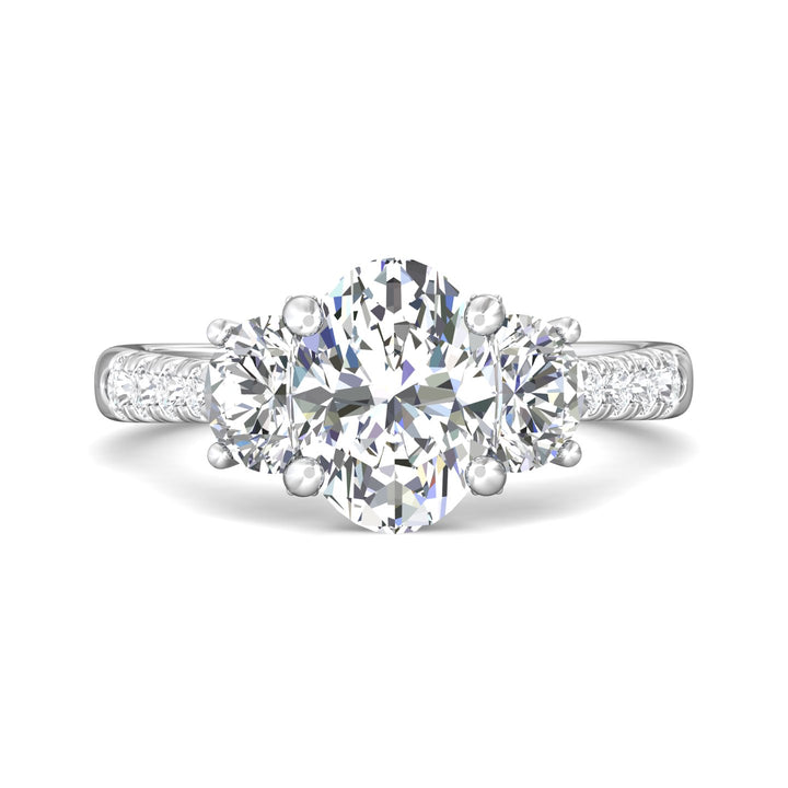 18K Gold White Encore Engagement Ring from the Encore collection - CT06LHMR_18KW_Ov_9.5X7_Prm_H-I_SI1