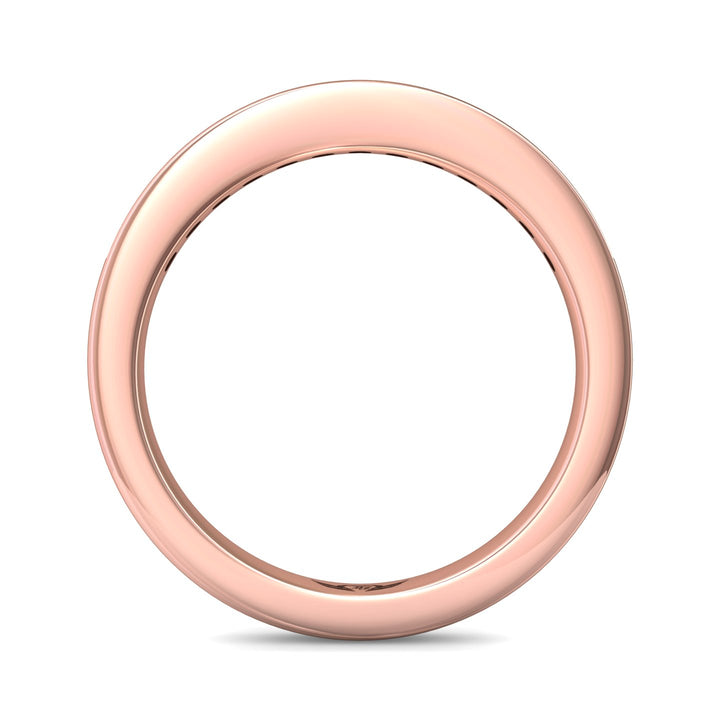 14K Gold Pink Channel/Shared Prong Wedding Band from the Channel/Shared Prong collection - CTC01WB_14KP