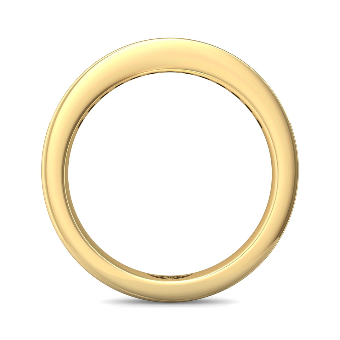 14K Gold Yellow Channel/Shared Prong Wedding Band from the Channel/Shared Prong collection - CTC01WB_14KY