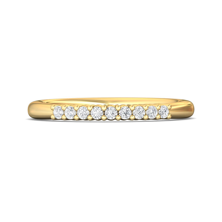 14K Gold Yellow Channel/Shared Prong Wedding Band from the Channel/Shared Prong collection - CTSP01WB_14KY