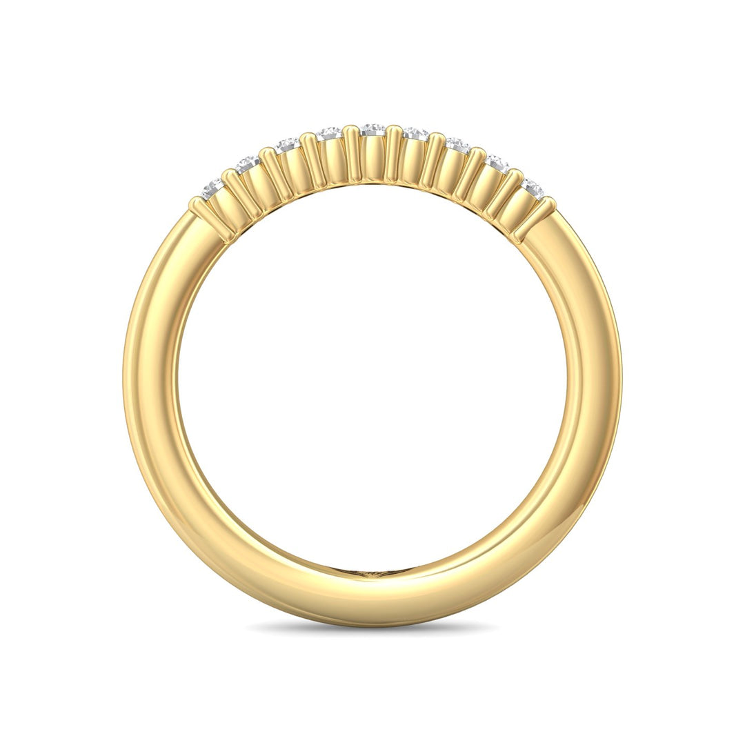 14K Gold Yellow Channel/Shared Prong Wedding Band from the Channel/Shared Prong collection - CTSP01WB_14KY