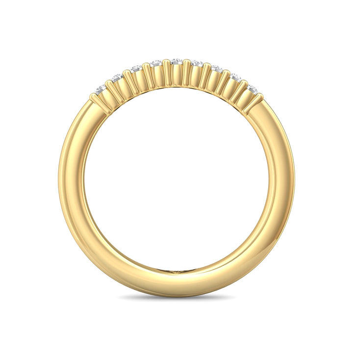14K Gold Yellow Channel/Shared Prong Wedding Band from the Channel/Shared Prong collection - CTSP01WB_14KY