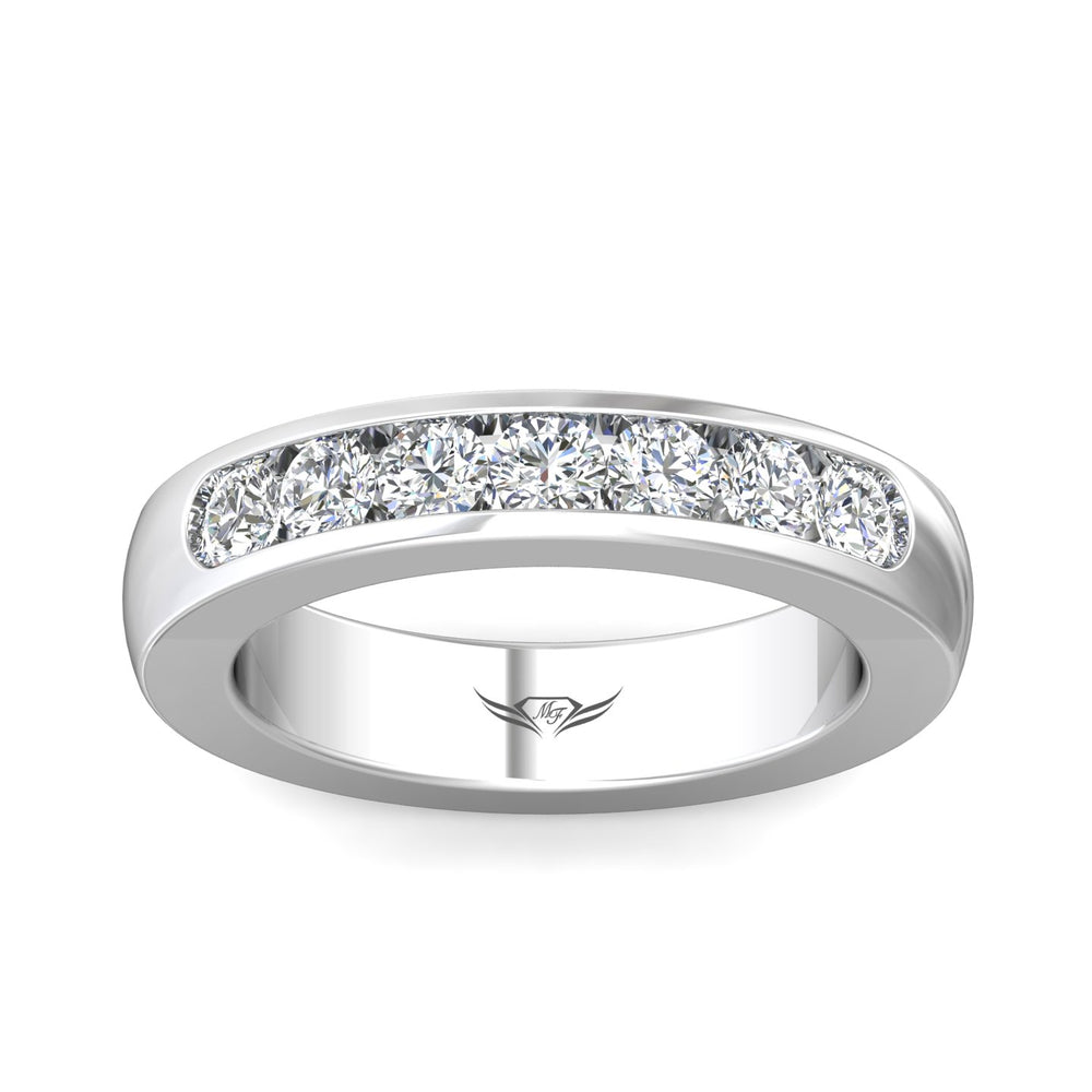Channel/Shared Prong Wedding Band from the Channel/Shared Prong collection