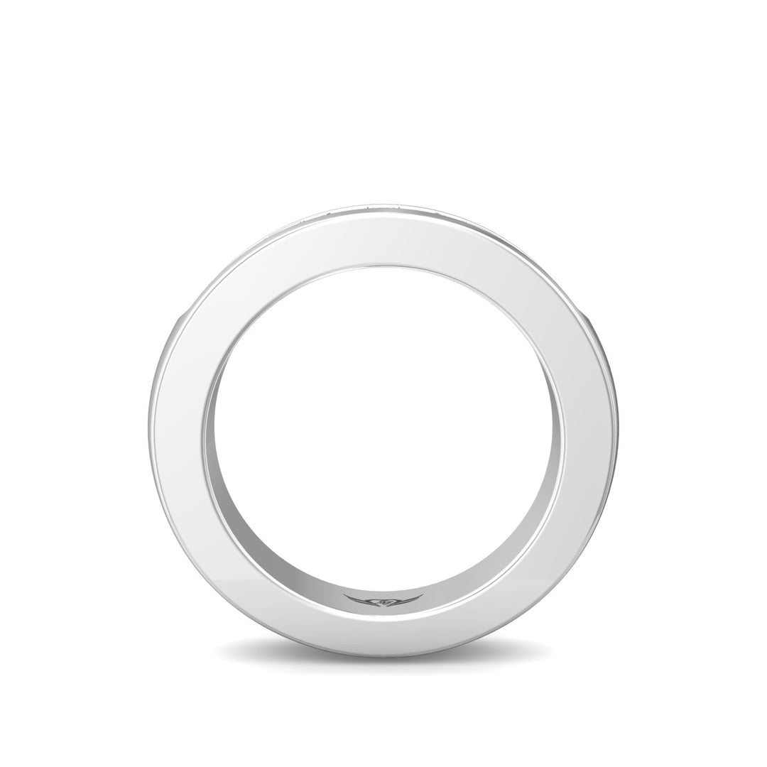 Channel/Shared Prong Wedding Band from the Channel/Shared Prong collection