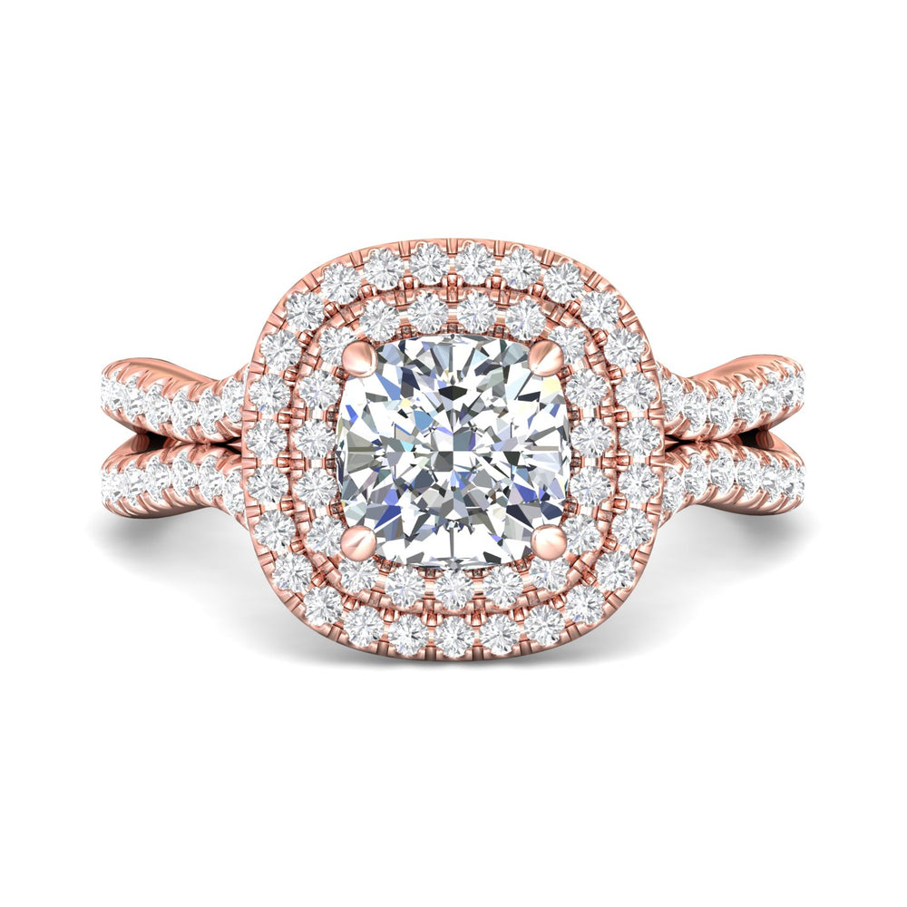 14K Gold Pink Split Shank Engagement Ring from the Split Shank collection - CYMH22_14KP_CuHRd_6.5_Prm_H-I_SI1