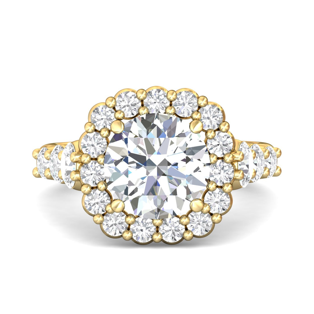 18K Gold Yellow Encore Engagement Ring from the Encore collection - DERHSP01L_18KY_CuHRd_9.0_Std_H-I_SI2