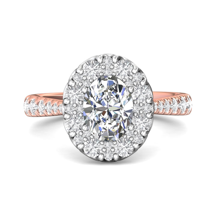 18K Gold White/Pink Micropave Halo Engagement Ring from the Micropave Halo collection - DERHSP08_18KWP_OvH_8.5X6.5_Prm_H-I_SI1