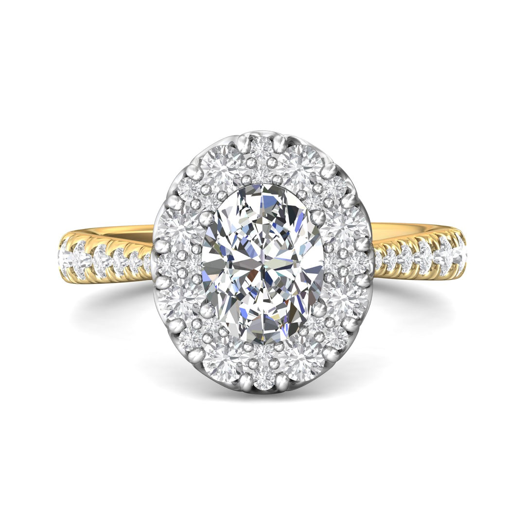 18K Gold White/Yellow Micropave Halo Engagement Ring from the Micropave Halo collection - DERHSP08_18KWY_OvH_8.5X6.5_Prm_H-I_SI1
