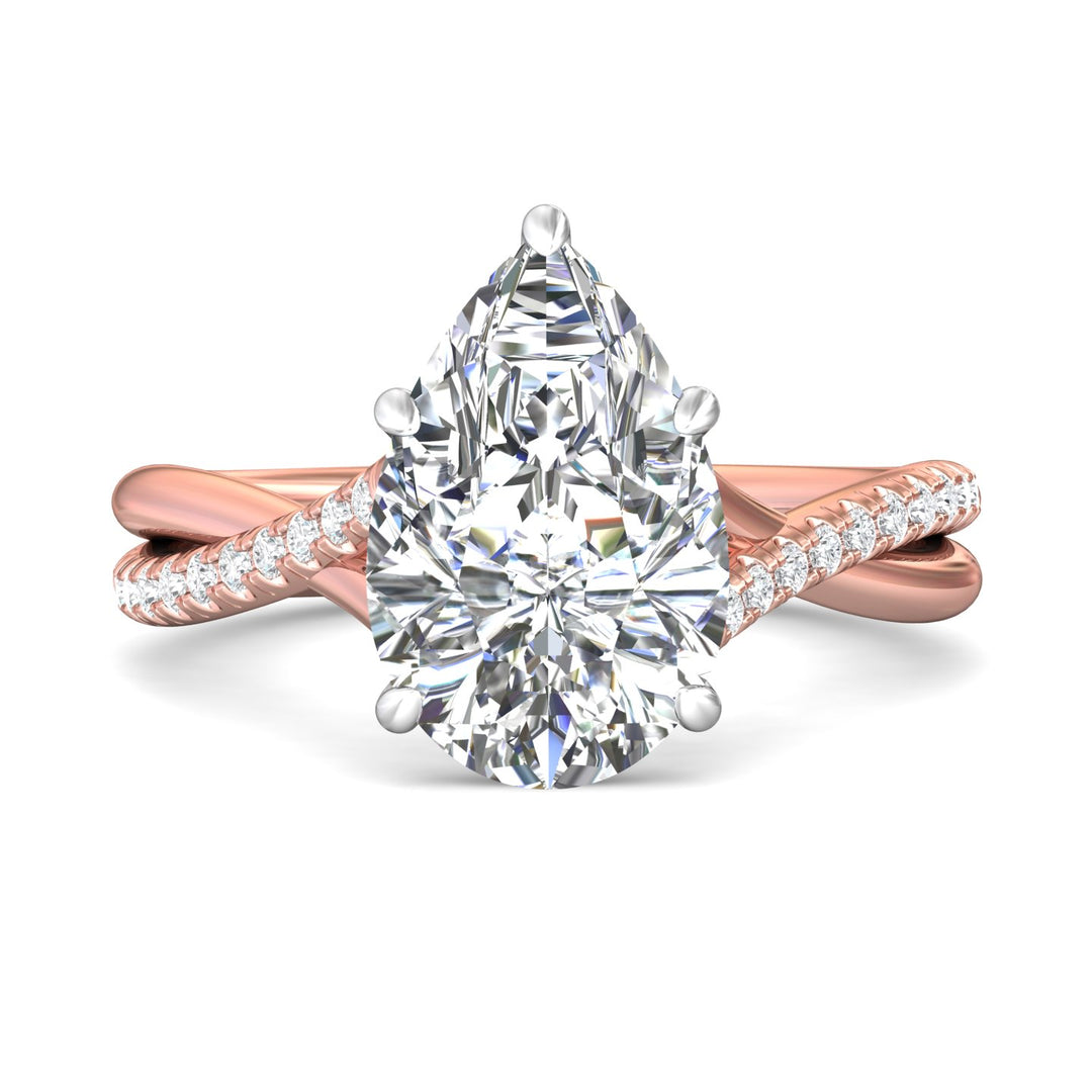 18K Gold White/Pink Split Shank Engagement Ring from the Split Shank collection - DERM100XSR_18KWP_Ps_13.5X8.7_Prm_H-I_SI1